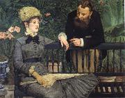 Edouard Manet In  the Winter Garden oil painting artist